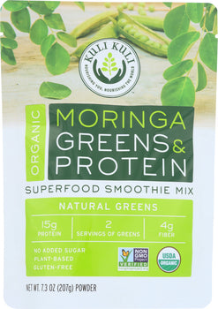 KULI KULI MO: Moringa Greens And Protein Natural Greens, 7.3 Oz