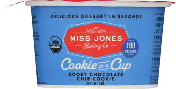 MISS JONES BAKING CO: Cookie in a Cup Chocolate Chip, 1.34 oz