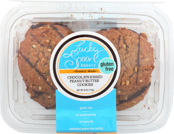 LUCKY SPOON: Cookies Chocolate Kissed Peanut Butter, 6 oz