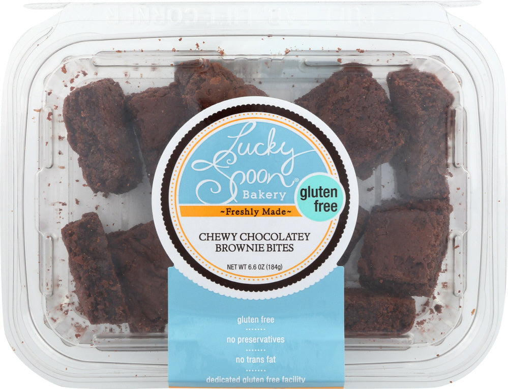 LUCKY SPOON: Brownie Bites Chewy Chocolatey, 6.6 oz