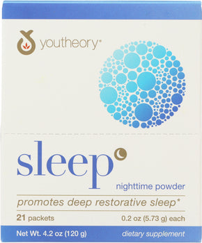 YOUTHEORY: Sleep Nighttime Powder 21 Packets, 4.2 oz