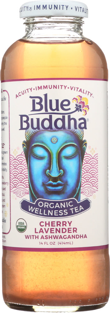 BLUE BUDDHA: Tea Cherry Lavender Organic, 14 oz