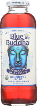 BLUE BUDDHA: Organic Blueberry Rose Tea, 14 oz