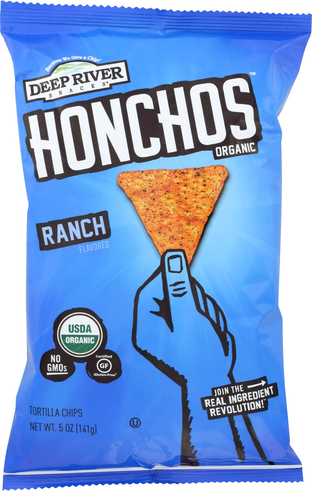 DEEP RIVER: Honchos Ranch Tortilla Chips, 5 oz