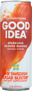 GOOD IDEA: Sparkling Orange Mango Energy Supplement, 12 fl oz