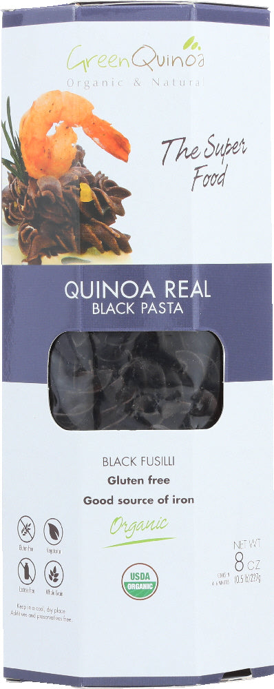 GREEN QUINOA: Quinoa Black Pasta, 8 oz