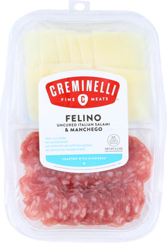 CREMINELLI: Salami Felino Manchego Sliced, 2.2 oz