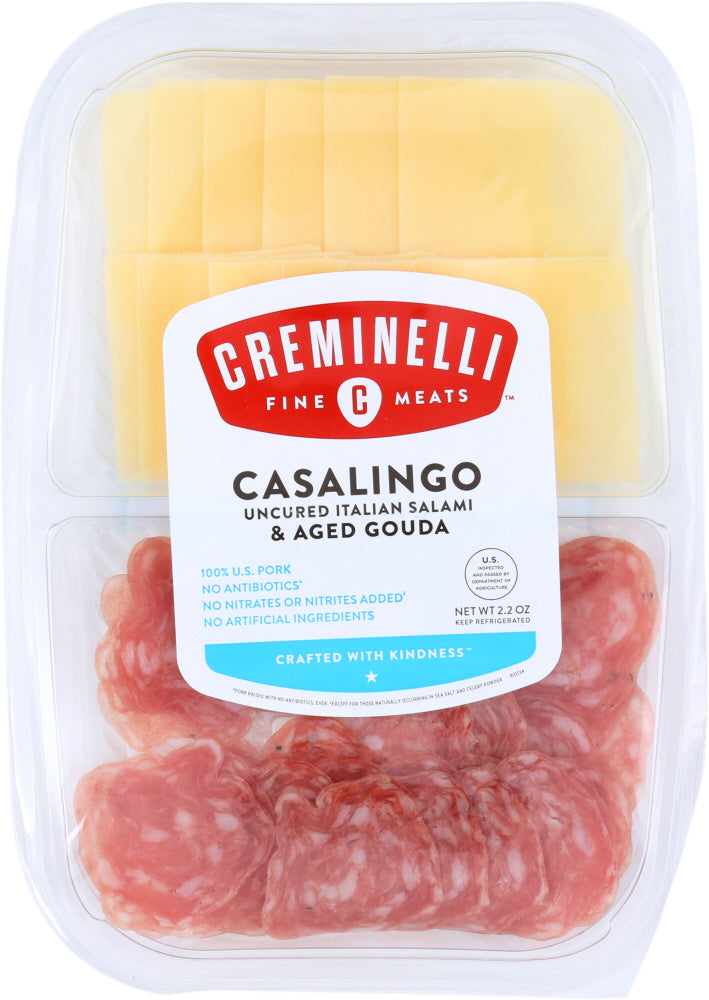 CREMINELLI FINE MEATS: Casalingo Salami with Gouda Cheese, 2.2 oz