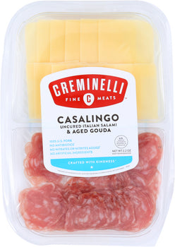 CREMINELLI FINE MEATS: Casalingo Salami with Gouda Cheese, 2.2 oz