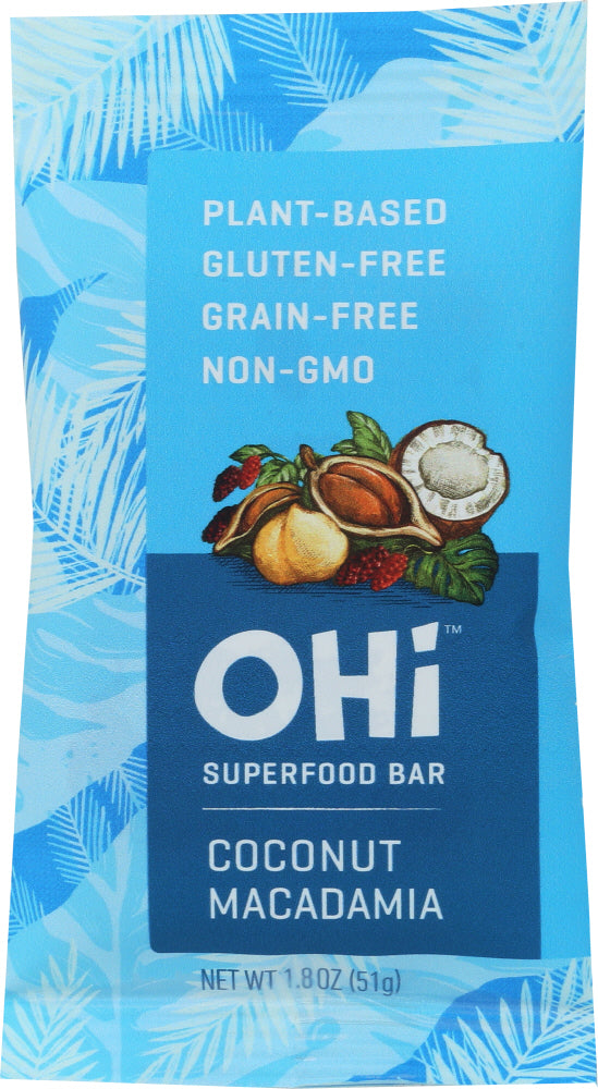 OHI: Superfood Bar Coconut Macadamia, 1.80 oz