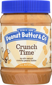 PEANUT BUTTER & CO: Crunch Time Crunchy Peanut Butter, 16 oz