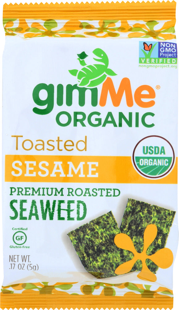 GIMME: Organic Roasted Seaweed Snacks Sesame, 0.17 oz