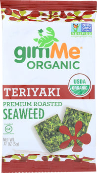 GIMME: Organic Roasted Seaweed Snacks Teriyaki, 0.17 oz