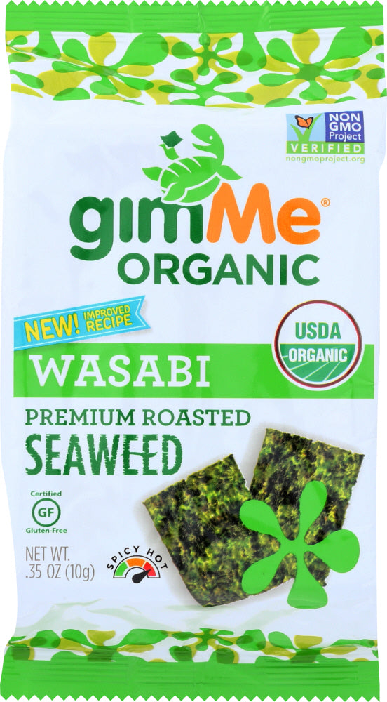 GIMME: Roasted Seaweed Snacks Wasabi, 0.35 oz