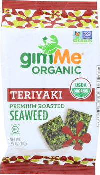 GIMME: Organic Roasted Seaweed Snacks Teriyaki, 0.35 oz