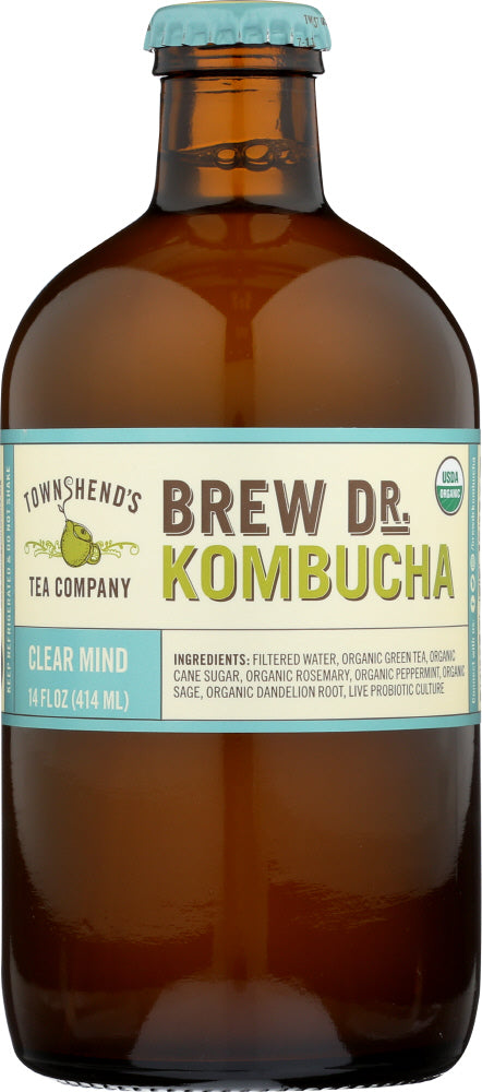 BREW DR KOMBUCHA: Kombucha Clear Mind, 14 fl oz