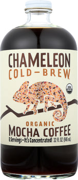 CHAMELEON COLD BREW: Organic Concentrated Coffee Mocha, 32 oz