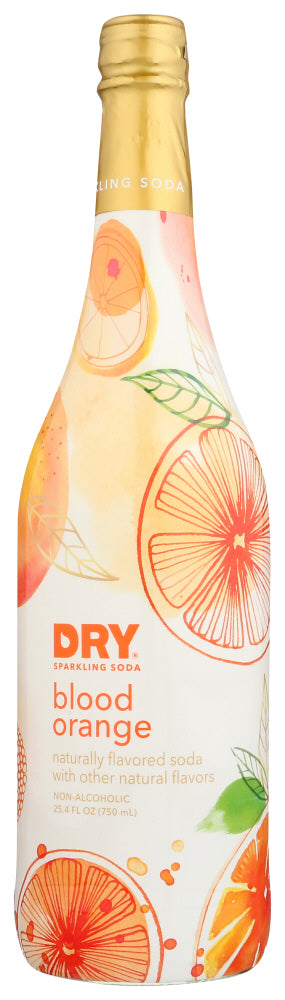 DRY SODA: Blood Orange Sparkling Soda, 750 ml