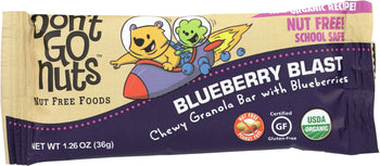 DONT GO NUTS: Organic Bar Snack Blueberry Blast, 36 gm