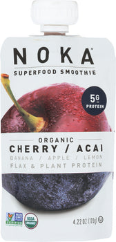 NOKA: Organic Cherry Acai Superfood Smoothie, 4.22 oz