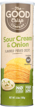 THE GOOD CRISP COMPANY: Potato Crisps Sour Cream & Onion Flavor, 5.6 oz