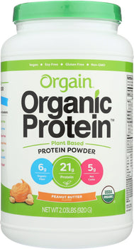 ORGAIN: Organic Peanut Butter Protein Powder, 2.03 lb