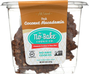 NO BAKE: Frozen Fresh Coconut Macadamia Cookie Tub, 8 oz