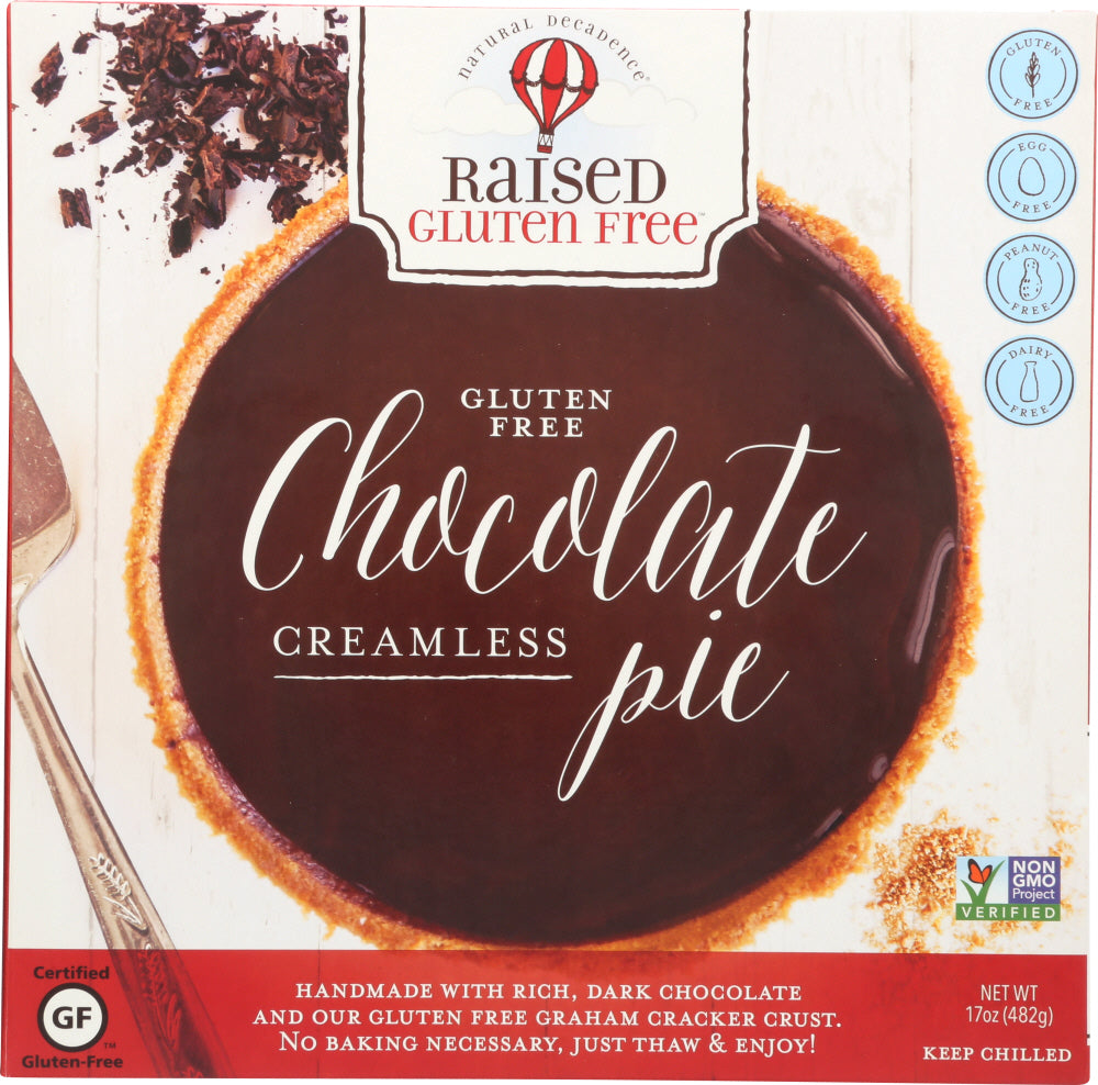 NATURAL DECADENCE: 8-inch Chocolate Creamless Pie, 17 oz