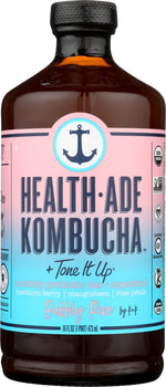 HEALTH ADE: Bubbly Rose Kombucha, 16 oz