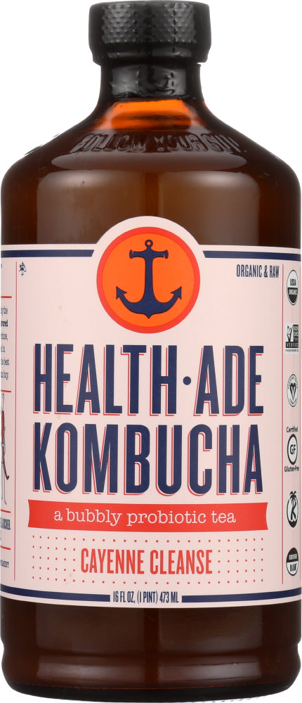 HEALTH ADE: Cayenne Cleanse Kombucha, 16 oz