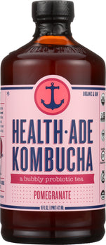 HEALTH ADE: Pomegranate Kombucha, 16 oz