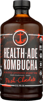 HEALTH ADE: Reishi Chocolate Kombucha, 16 oz