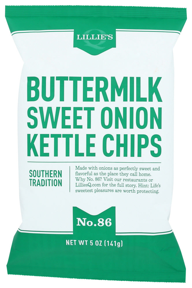 LILLIES Q: Buttermilk & Sweet Onion Kettle Chips, 5 oz