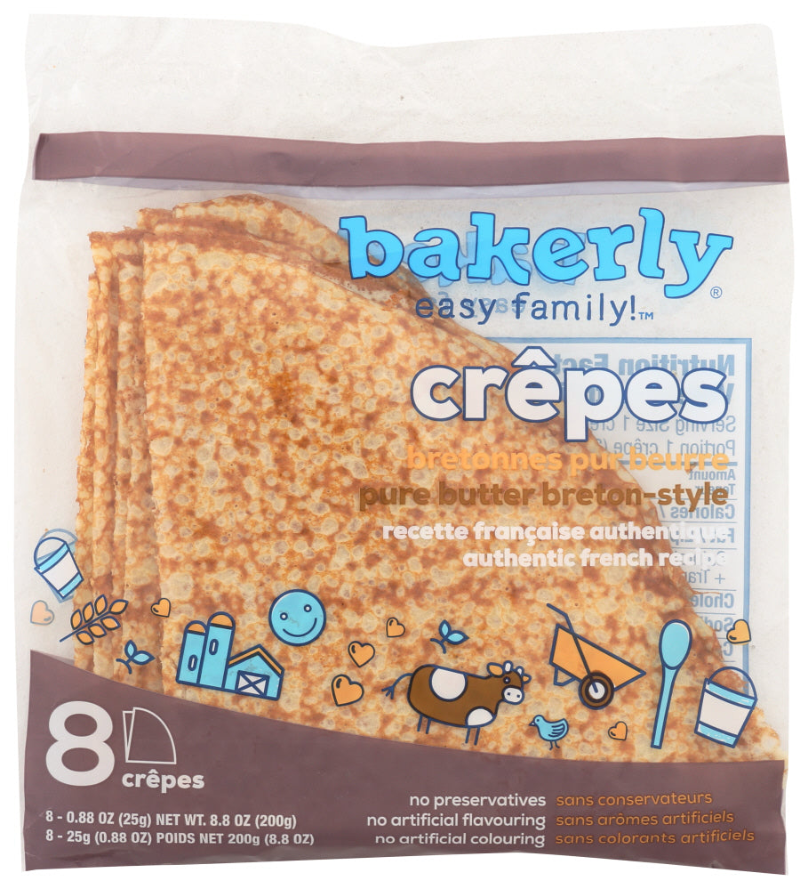 BAKERLY: Pure Butter Breton-Style Crepes, 7.05 oz