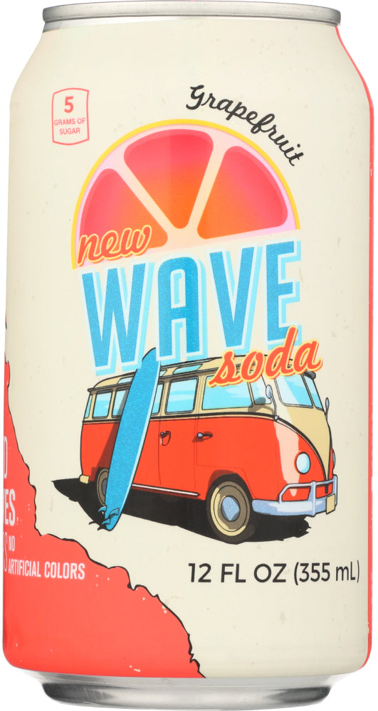 WAVE SODA: Grapefruit Soda, 12 fl oz