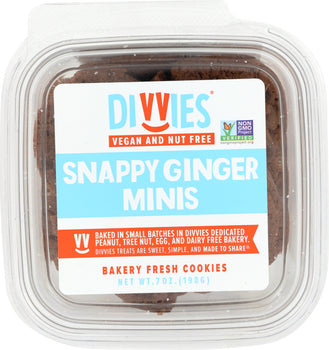 DIVVIES: Snappy Ginger Minis Cookies, 6 oz