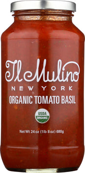 IL MULINO: Organic Tomato Basil Sauce, 24 fo