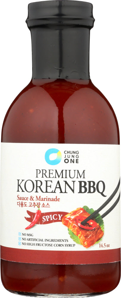 CHUNG JUNG: Premium Korean Bbq Sauce Spicy, 14.5 oz