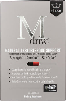 DREAMBRANDS: Mdrive Classic Natural Testosterone Support, 60 Capsules