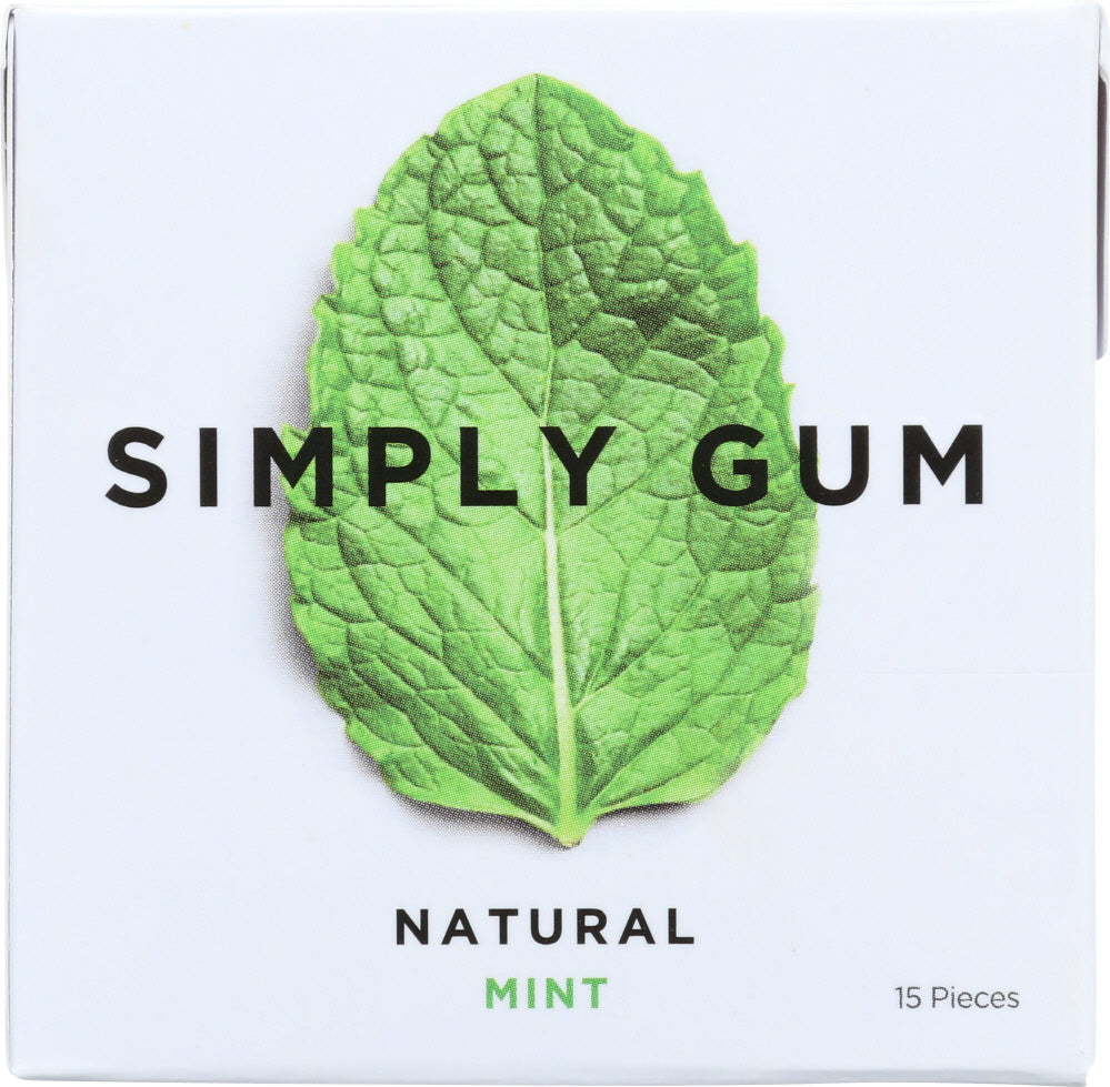 SIMPLYGUM: Gum Mint Natural, 15 pc