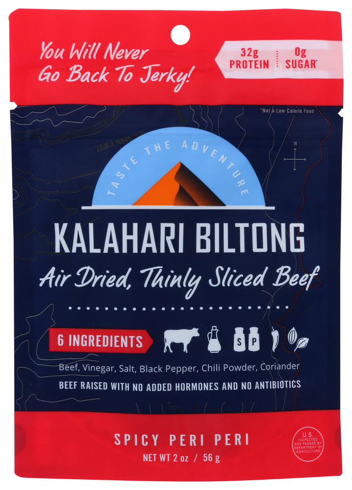 KALAHARI BILTONG: Biltong Peri Peri Flavor, 2 oz