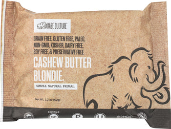 BASE CULTURE: Cashew Butter Brownie Blondie, 2.2 oz