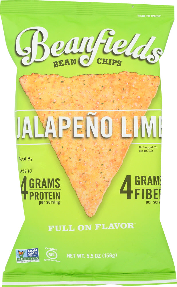 BEANFIELDS: Jalapeno Lime Bean Chips, 5.5 oz