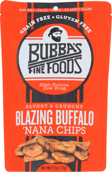 BUBBAS FINE FOODS: Savory & Crunchy Blazing Buffalo Nana Chips, 2.7 oz