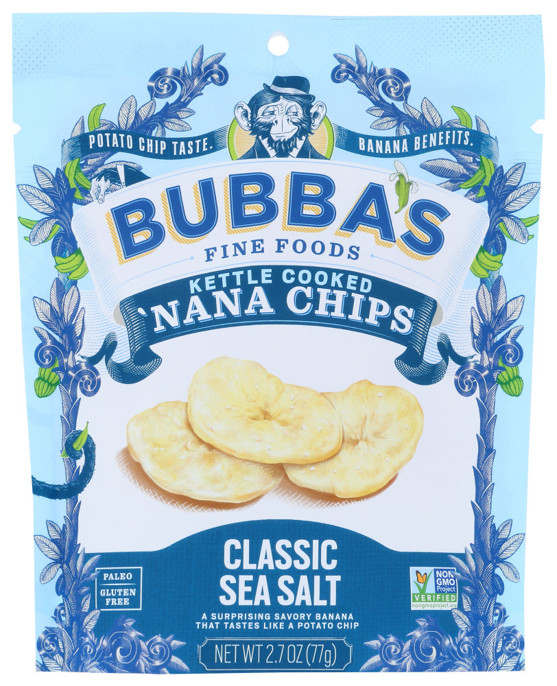 BUBBA'S FINE FOODS: 'Nana Chips Classic Sea Salt, 2.70 oz