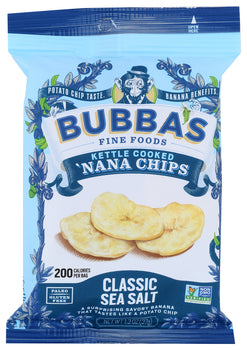 BUBBA'S FINE FOODS: 'Nana Chips Classic Sea Salt, 1.30 oz