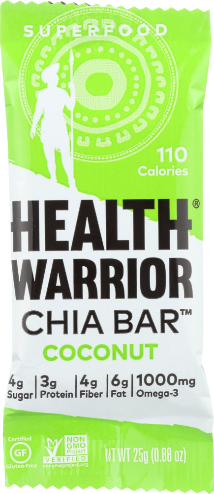 HEALTH WARRIOR: Chia Bar Coconut, 0.88 oz