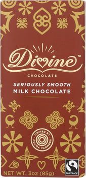 DIVINE CHOCOLATE: Milk Chocolate Bar, 3 oz