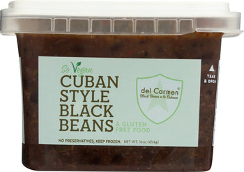 DEL CARMEN: Beans Black Cuban Gluten Free, 16 oz