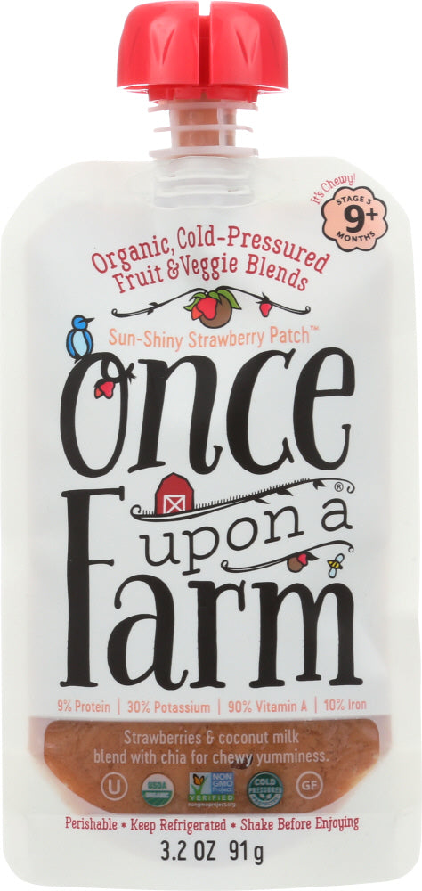 ONCE UPON A FARM: Strawberry Sun Shiny 9+ Months, 3.2 oz